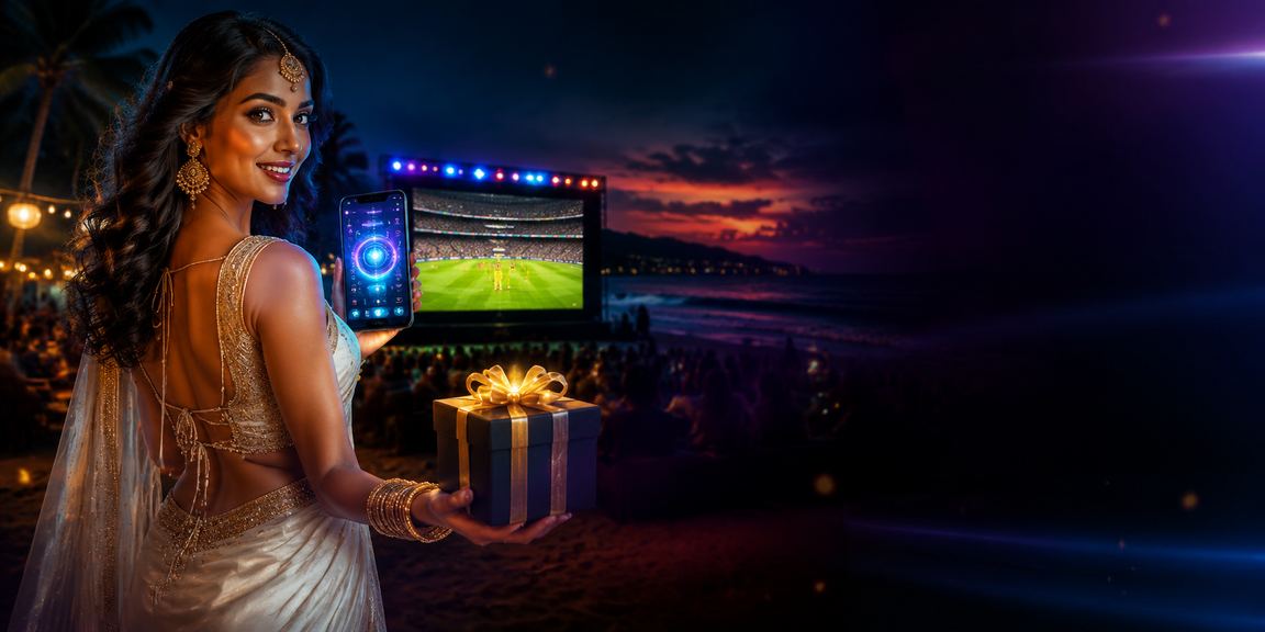 Betting enthusiasts watching cricket match on beach in Goa